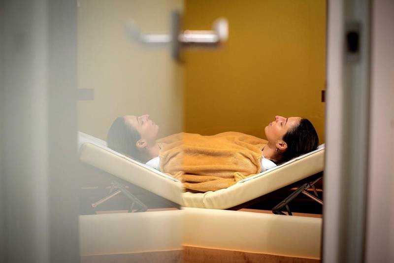 Traditional radon spa treatment 