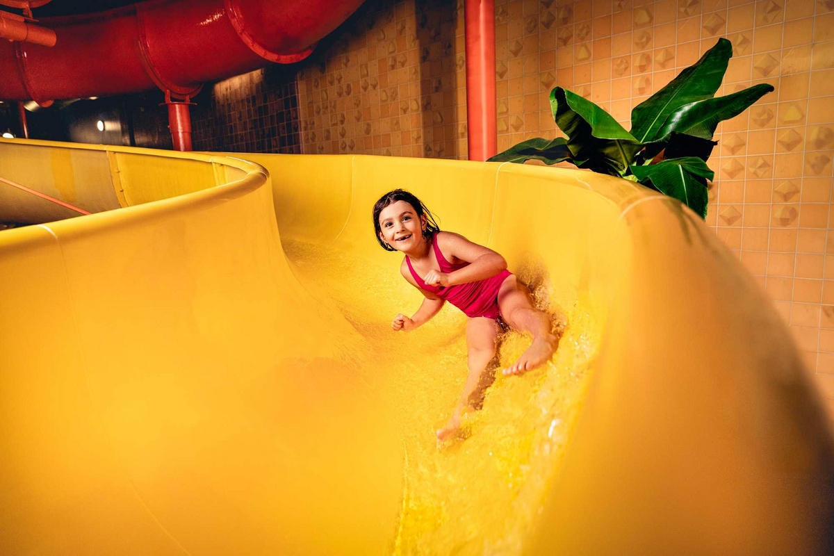 Fun and relaxation in Aquapark Babylon - Winter