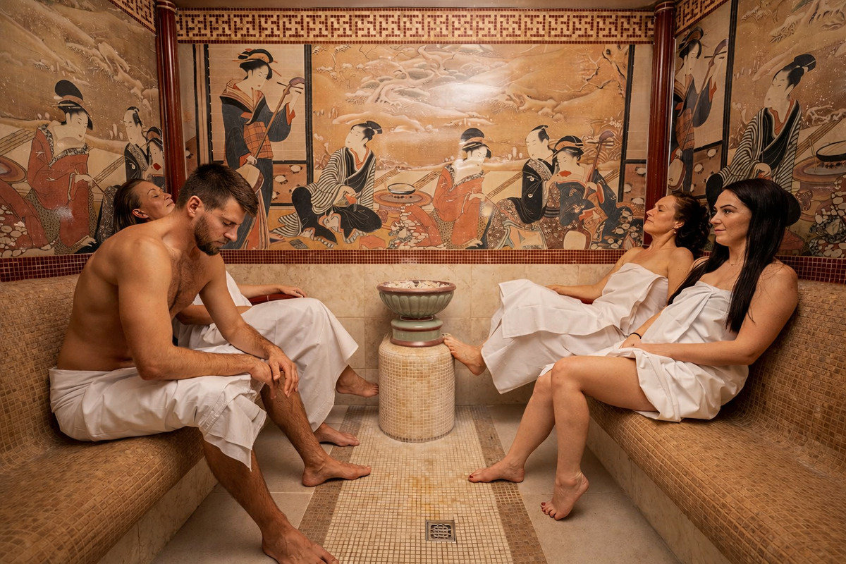 Healthy sauna bathing