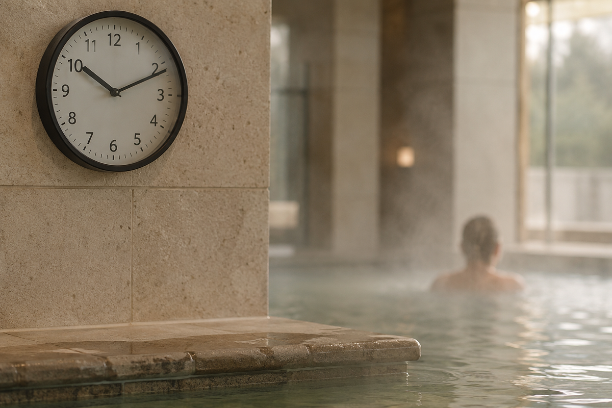 How many minutes in a thermal bath is too many?